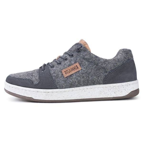 nachhaltiger damen woll sneaker in der farbe grau